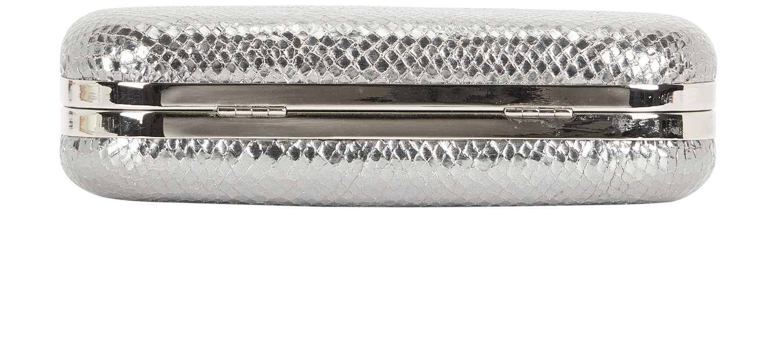 Verona Clutch, &pound;220, Handbags, Silver, Leather, Top view